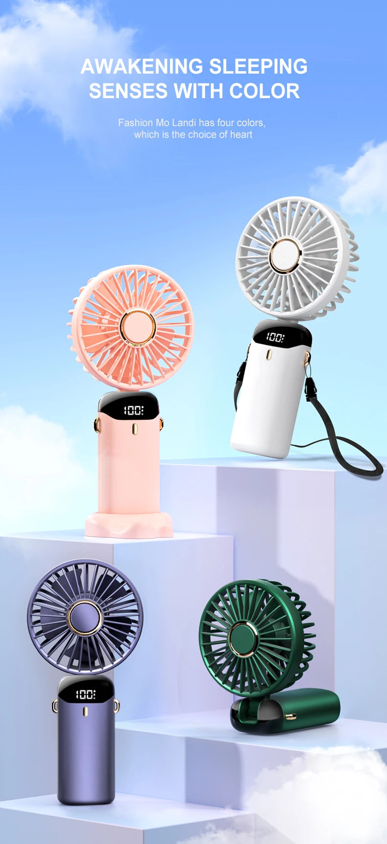 Breezebear™ Dual Power Mini Fan